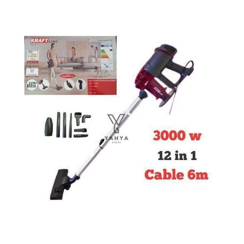 Kraft line Aspirateur 12 en 1 main 3000W fil technologie sans sac cyclonique