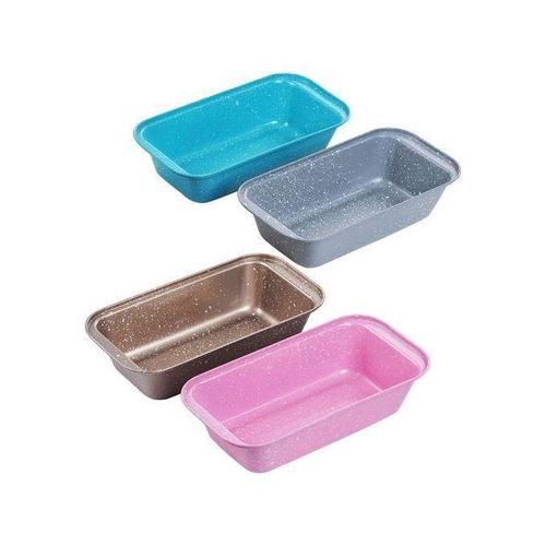 قالب خبز متوسط 4 قطع، (ذهبي/وردي/أزرق/رمادي)، قالب خبز آمن