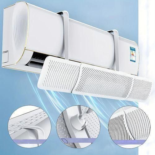 Déflecteur d’Air Climatisation Rétractable – Système Universel à Orientation Ajustable pour Éloigner le Courant d’Air Direct des Lits, Canapés et Bureaux