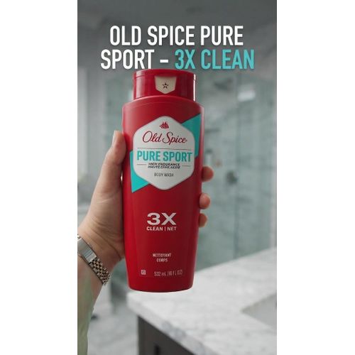 Gel Douche Pure Sport 532 ml – Fraîcheur Intense & Haute Efficacité