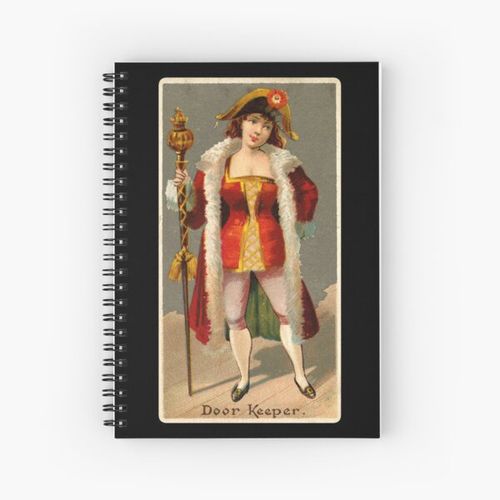 Door Keeper - Remastered Vintage Artwork from 1887 Spiral Notebook Bloc note