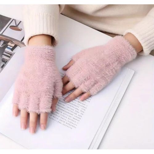 Gants Sans Doigts Moelleux et Chauds