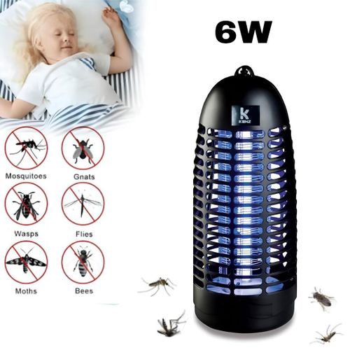 Lampe Anti-moustiques électrique 6w lumière violette attire les insectes volants
