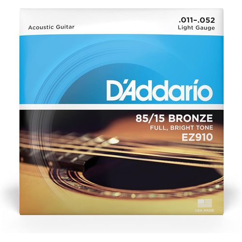 EZ910 – Cordes Guitare Acoustique 85/15 Bronze : Brillance et Équilibre pour une Performance Optimale