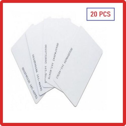 Rfid Pack 20 carte de pointage RFID 125KHz