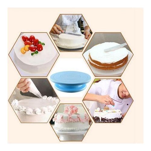 Plateau Tournant pour Gâteau – Support Rotatif 360° pour Décoration Professionnelle