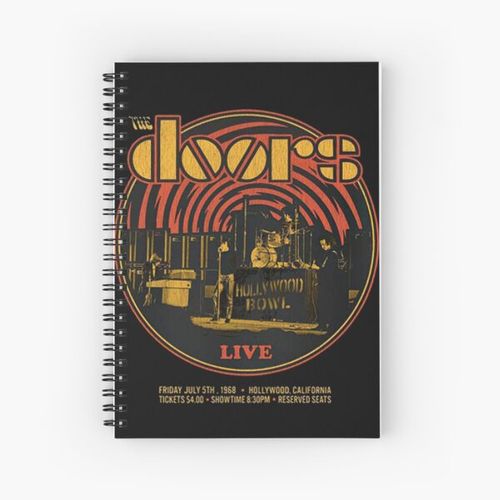 The Doors Jim Morrison Vintage Band Setup Official Spiral Notebook Bloc note