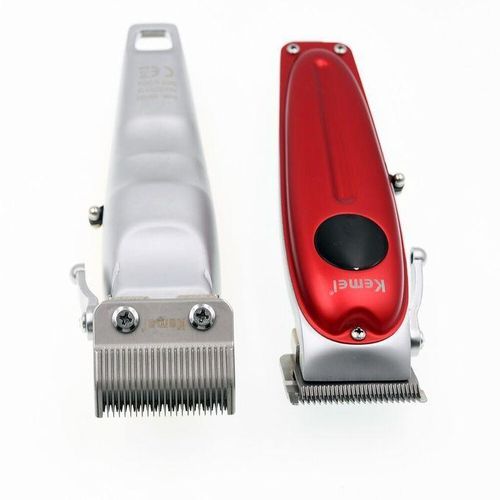 Tondeuse à cheveux électrique professionnelle en métal, rechargeable avec peigne magnétique