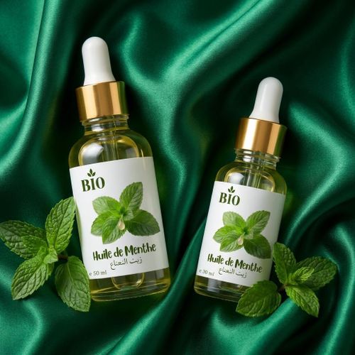 Sélection Huile de menthe 50 ml et Huile de menthe 30 ml usage peau cheveux