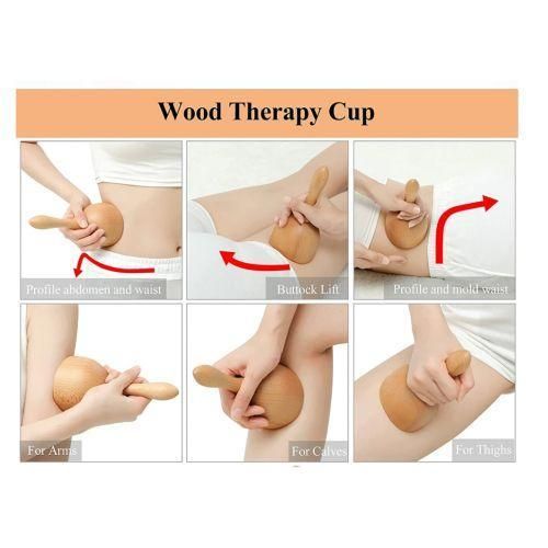Outils de thérapie du bois pour le contour du corps, masseur Gua Sha Chi ping