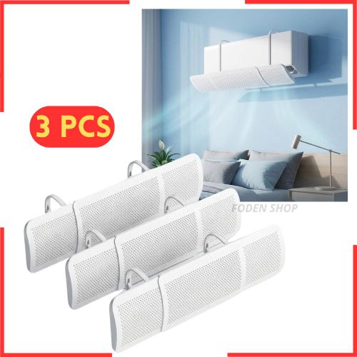 3 PCS Déflecteur d’air pour climatiseur ajustable extensible,Anti-soufflage Direct,Déflecteur d’Air Réglable pour Climatiseur Mural