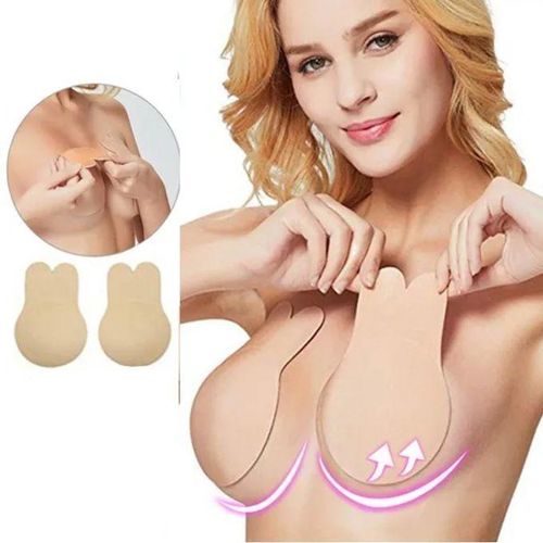 Soutien-Gorge Invisible en Silicone Push-Up pour Femme Adhésif, Sans Bretelles, Réutilisable et Confortable
