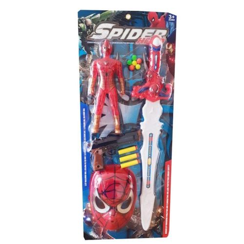 Masque spider man figurine pistolet