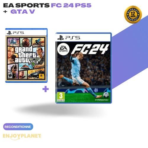 Pack 2 Jeux (CD) : EA Sports FC 24 + Grand Theft Auto V (GTA 5)