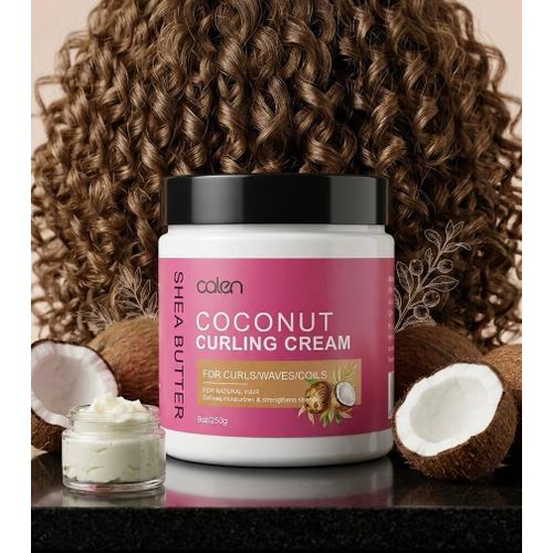 Coconut Curling Cream Shea Butter 250g - Calen