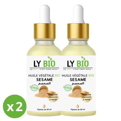 LYBIO PACK HUILE SESAME 50ml - PIPETTE LOT DE 2 bouteilles