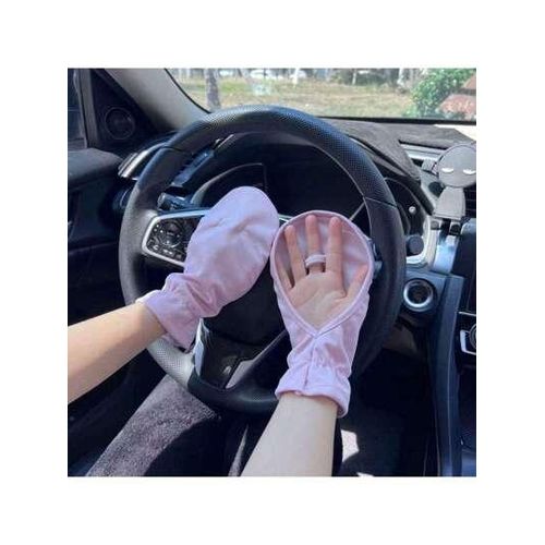 قفازات القيادة القصيرة الصيفية - حماية من الأشعة فوق البنفسجية، مقاومة للانزلاق وقابلة للتنفس