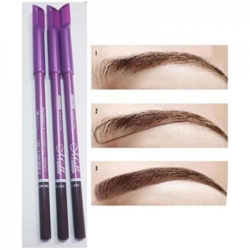 Crayon 3 pes eyebrow pencil Marron foncé