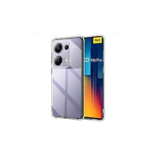 Case Pochette Souple Liquid Silicone pour Xiaomi Poco M6 Pro 4G : transparent