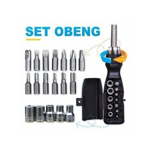 Jeu de Tournevis et Douilles 18 en 1 Multifonctionnel avec Rangement Compact