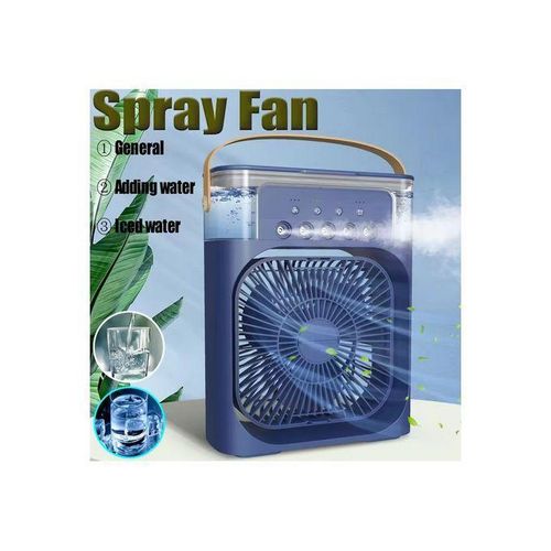 Climatiseur portable 4 en 1, mini ventilateur personnel, vaporisateur de refroidissement, petit humidificateur d'air, ventilateur de bureau pour la maison, le bureau et la chambre