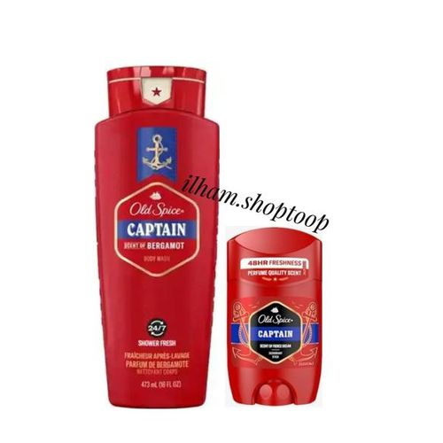 Pack Captain-Gel douche (473ml)+Déodorant Stick Sans Aluminium(50ml)