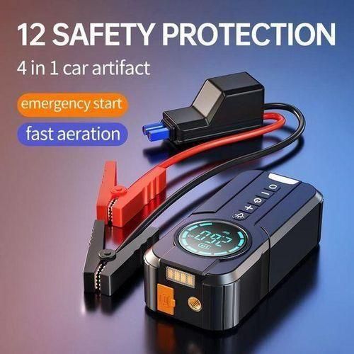 Demarreur batterie voiture , 10000 mAh, 1000A batterie d'alimentation d'urgence