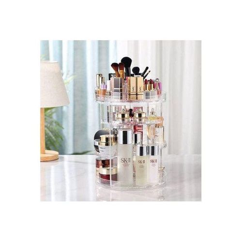 حامل عرض مكياج دوار 360 درجة بثلاث مستويات