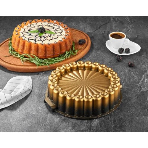 Moule rond antiadhésif en granit pour gâteaux et tartes (coulur aleatoir)