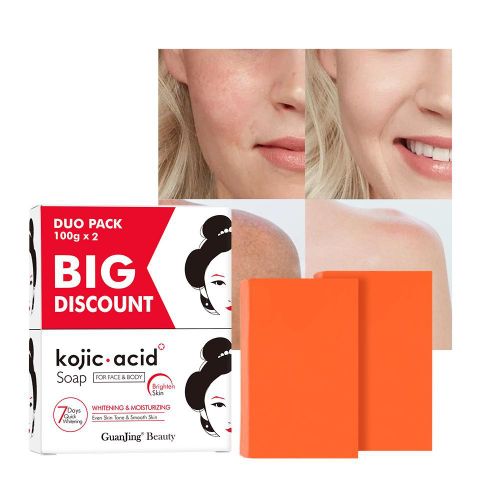Savon Acide Kojique Duo Pack 2x100g – Anti-Taches & Eclat du Teint Visage & Corps