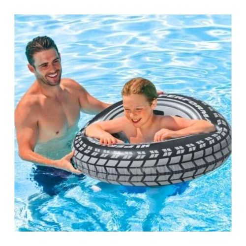 Bouée Gonflable en Forme de Roue Pour Piscine et Mer 90 cm