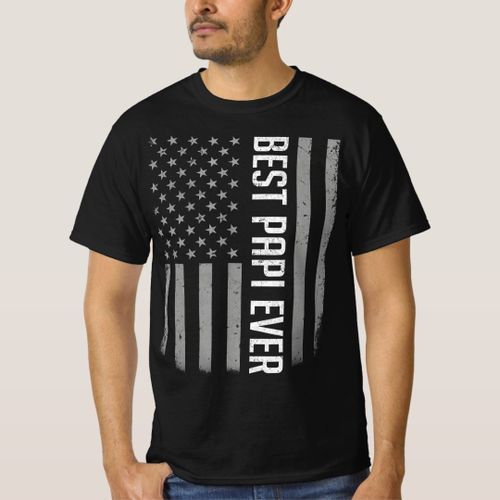 T-shirt Drapeau Américain Drapeau Papa Cadeau Pour Fête