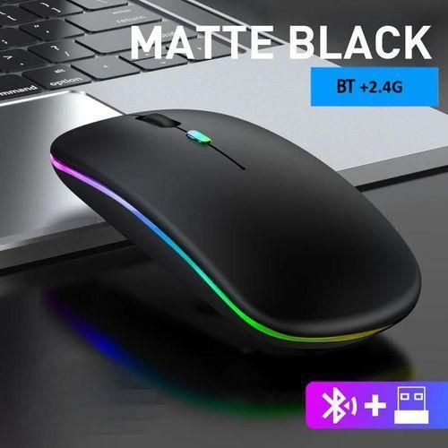 Souris Bluetooth Souris sans fil 2.4GHz silencieuse Souris Ergonomique Optique cle USB