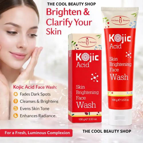 Kojic Acid Skin Brightening Face Wash – Nettoyant Eclaircissant pour le Visage Anti-Taches & Teint Lumineux