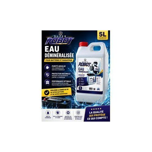 Eau déminéralisée 5L, l'eau distillée multi-usages
