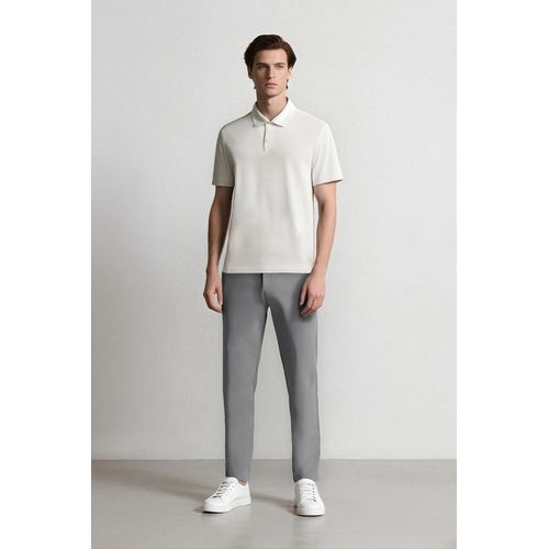 Pantalon Homme coupe slim extensible - Gris - D9247AX.
