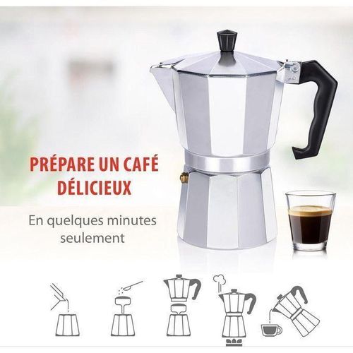 Cafetière de cuisine pour espresso authentiqu(6cup)