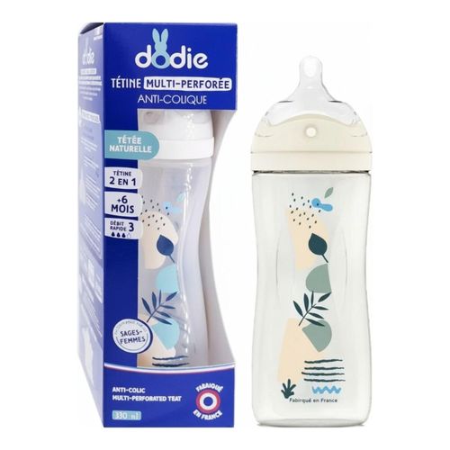 Tétine Multi-Perforée Anti-Colique - Confort Digestif Bébé - Dès 6 Mois - 330ml - Fabriqué en France