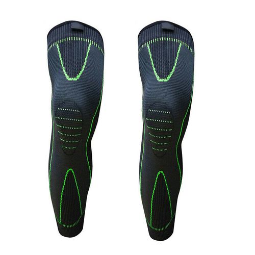 x2 Compression Genou, Jambe, Mollet, Soutien au tibia, Attelle,Manches longues