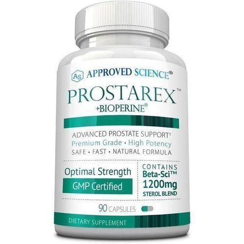 Approved Science Prostarex - Supplément pour la prostate - SawPalmetto, 1200 mg de bêta-sitostérol, Bioperine - 90 capsules - Approvisionnement pour 1 mois