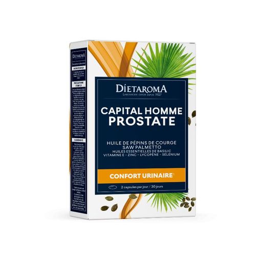 Complément Alimentaire Prostate Homme - Confort et Bien-être Masculin - 60 Capsules