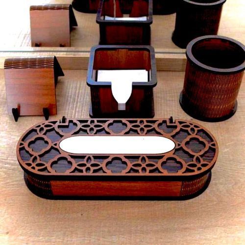 Set de bureau en bois