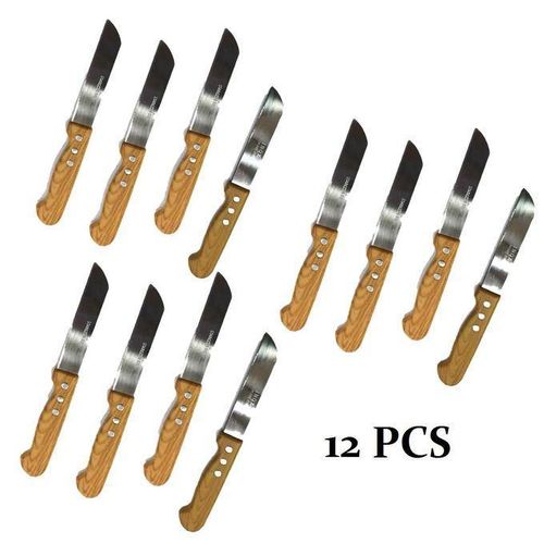 Ensemble de 12 Couteaux de cuisine en acier Inoxydable, couteaux de fruits