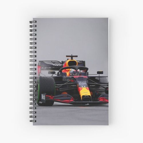 Max Verstappen making a spray during the 2020 Hungarian Grand Prix Spiral Notebook Bloc note