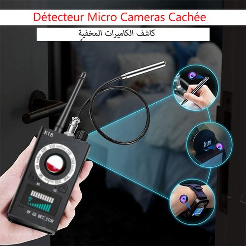 Détecteur de caméra espion cachée, de micro et de tracker