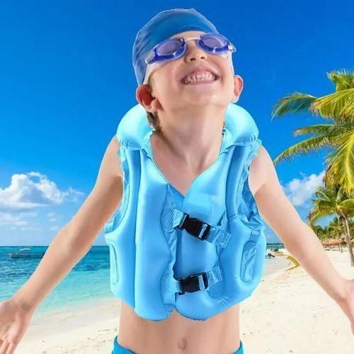 Gilet de Natation Gonflable pour Enfant – Aide à la Flottaison et à l’Apprentissage de la Nage,Size A