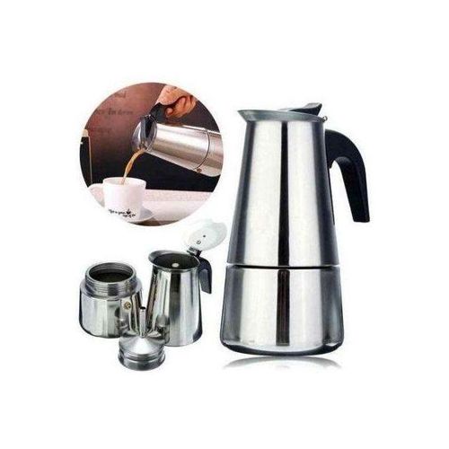 CAFETIÈRE ITALIENNE EN INOX 2 TASSES ESPRESSO MAKER