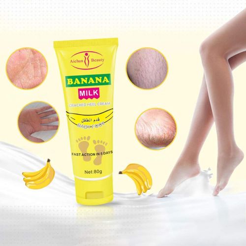 Crème Réparatrice pour Pieds à la Banane – Hydratation et Soin des Talons
