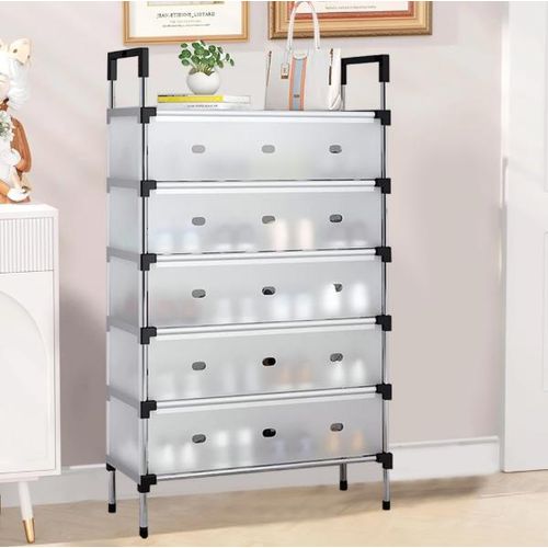 Étagère à Chaussures 6 Niveaux – Rangement Multifonction Pratique et Gain de Place