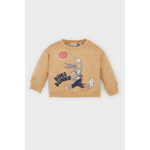 Sweat-shirt Garçon coupe regular en coton - Beige - D4605A5.